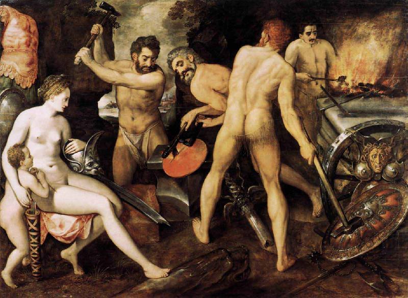 Frans Floris de Vriendt Venus at Vulcans Forge china oil painting image